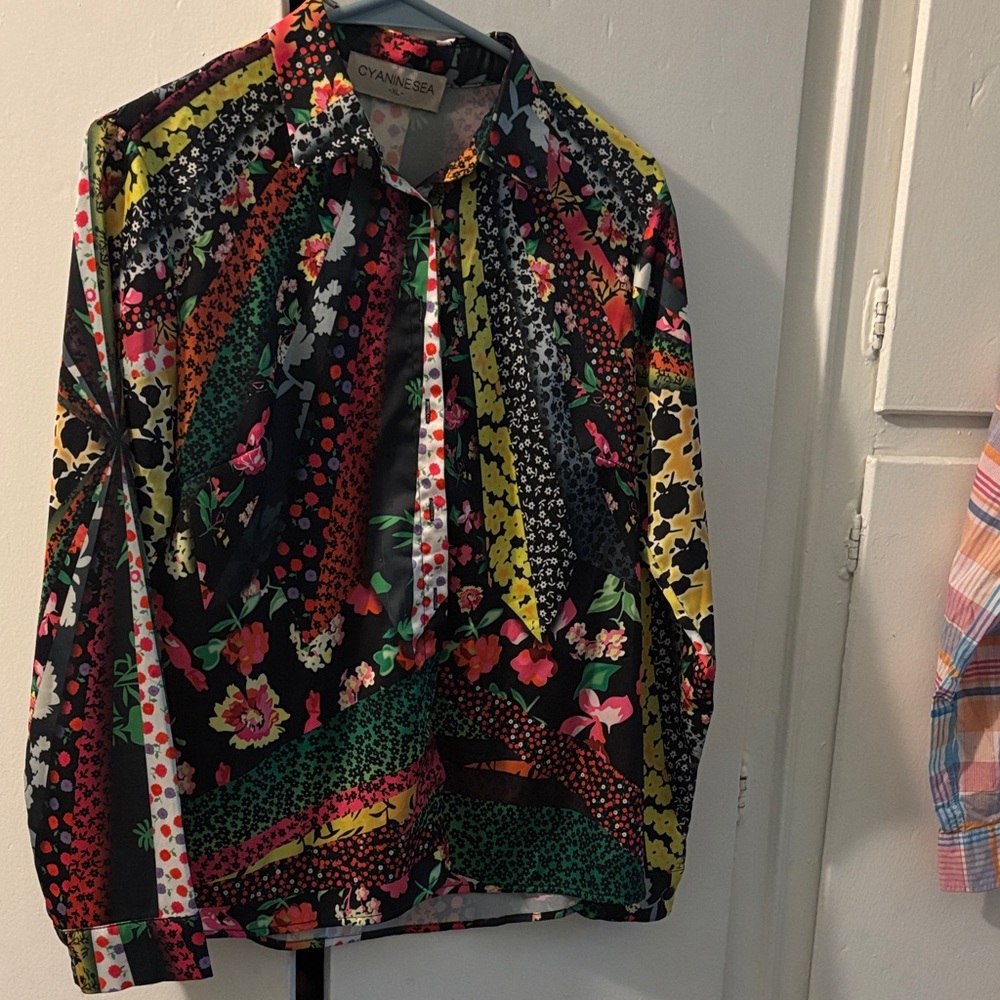 Women's Multicolor Patterned Top
